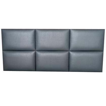 Imagem de Cabeceira King Modulos Estofada Módena H6 Cama Box Cinza 195 x 60