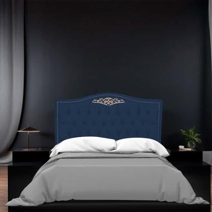 Imagem de Cabeceira King Size Estofada para Cama Box Maitê Veludo