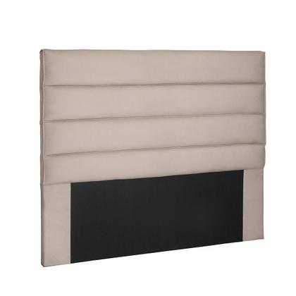 Imagem de Cabeceira La Italiana Para Cama Box King 195 cm Suede Bege S04 - D'Rossi