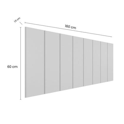 Imagem de Cabeceira Liora Modulada Cama Box Queen 1,60m 8 Módulos