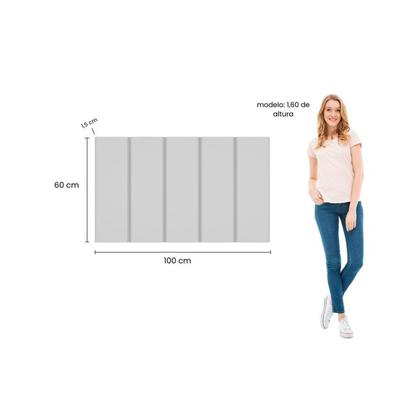 Imagem de Cabeceira Liora Modulada Cama Box Solteiro 1,00m 5 Módulos