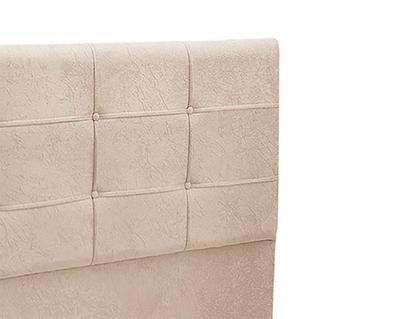 Imagem de Cabeceira London 1,60 Suede Amassado Bege - JS Móveis