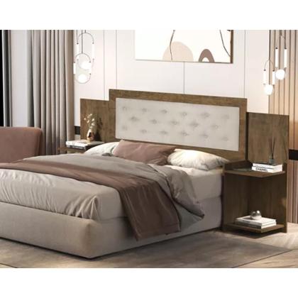 Imagem de Cabeceira MDF Moderna Regulável com Detalhe Estofado Viena