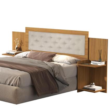 Imagem de Cabeceira MDF Moderna Regulável com Detalhe Estofado Viena
