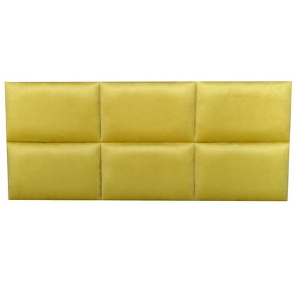 Imagem de Cabeceira Módena H6 Amarelo Suede Liso Queen 160 X 60
