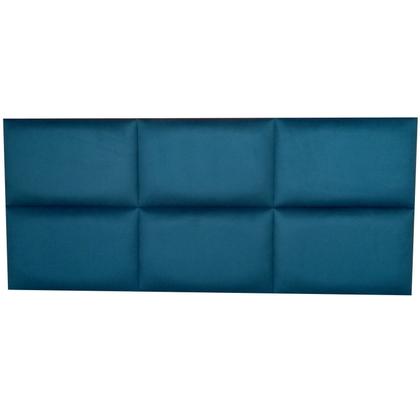 Imagem de Cabeceira Módena H6 Azul Royal Suede Liso Queen 160 X 60