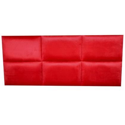 Imagem de Cabeceira Módena H6 Vermelho Suede Liso Queen 160 X 60