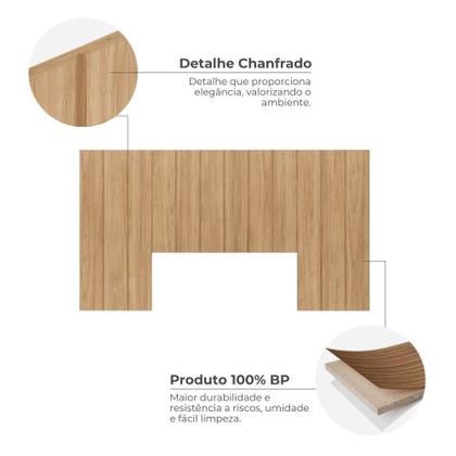 Imagem de Cabeceira Modulada Cama Box Casal/Queen/King 240cm 12 Módulos Aurora Marrom
