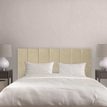 Imagem de Cabeceira Modulada Estofada Palha Retangular Para Cama Box Queen King Solteiro ou Casal - 1 un 60cmX20cm