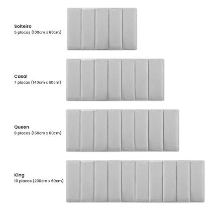Imagem de Cabeceira Modulada Placa Adesiva Carla