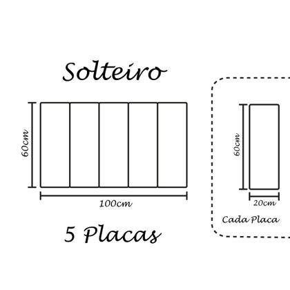 Imagem de Cabeceira Modular 20x60 Em Suede Bege