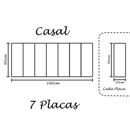 Imagem de Cabeceira Modular 20x60 Em Suede Bege