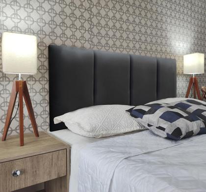 Imagem de Cabeceira Módulos Almofadada Para Cama Luxo Clean material sintético RBL