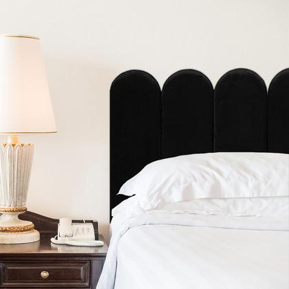 Imagem de Cabeceira Nuvem Estofada Suede Para Cama Box - Módulo 20cm x 60cm