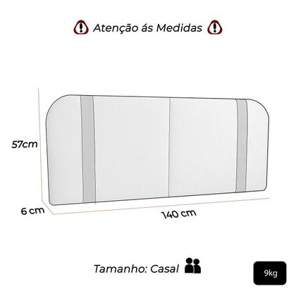 Imagem de Cabeceira Orgânica Dobrável 140cm Casal Painél Para Cama Box Bouclé Flip