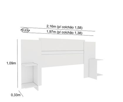 Imagem de Cabeceira Painel Box Casal Arizona tcil