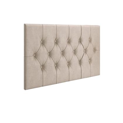 Imagem de Cabeceira Painel Cama Box Solteiro 90 cm CAPITONÊ Suspensa - Areia Suede