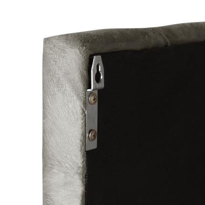 Imagem de Cabeceira Painel Cama Box Solteiro 90 cm CAPITONÊ Suspensa - Cinza Suede