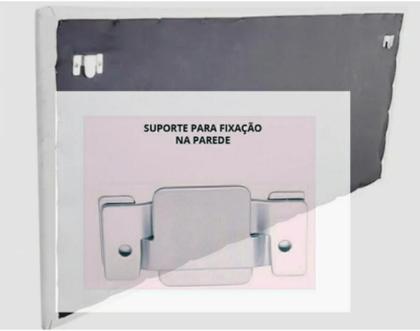 Imagem de Cabeceira Painel Glamour Tachas Branca Reta material sintético Branca