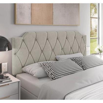 Imagem de Cabeceira Painel Kelly Cama Box Casal 1.40 Estofada - Varias Cores