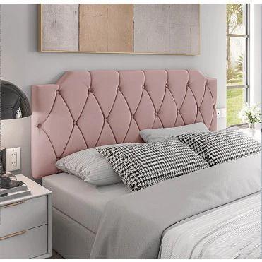 Imagem de Cabeceira Painel Kelly Cama Box Casal 1.40 Estofada - Varias Cores
