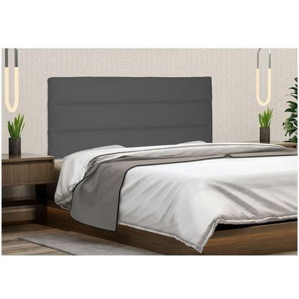 Imagem de Cabeceira Painel La Italiana Solteiro 90cm Suede Cinza