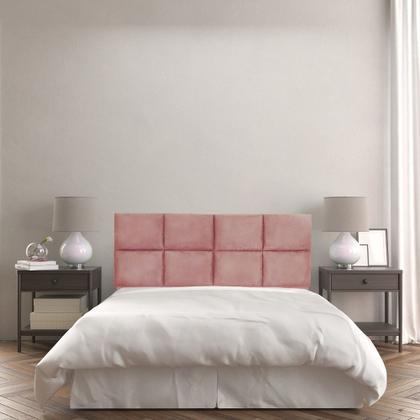 Imagem de Cabeceira Painel Modulada Casal 1,40m Lorena Suede - Pallazio
