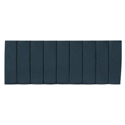 Imagem de Cabeceira Painel Solteiro 0,90m Londres Suede Azul Marinho Dal Poz Estofados