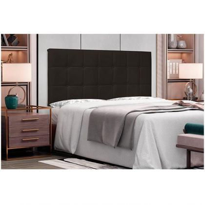 Imagem de Cabeceira Painel Verona Queen 160cm material sintético Marrom