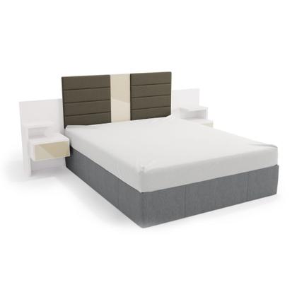 Imagem de Cabeceira para Box Casal/Queen 263cm 2 Gavetas com Mesas de Apoio Complet Kappesberg - Branco