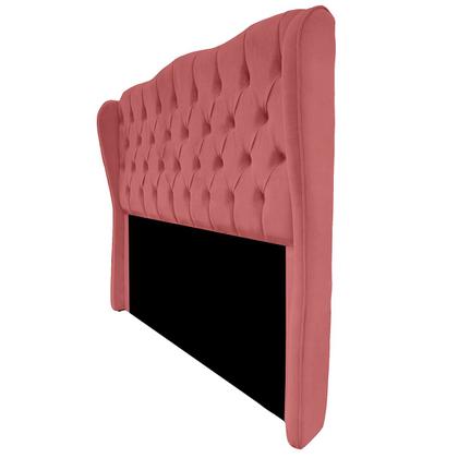 Imagem de Cabeceira para Cama 195cm King Estofada Aurora Suede Rosê