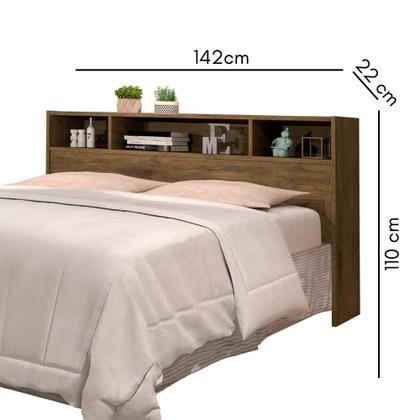 Imagem de Cabeceira para Cama Box Casal 1,40 Portugal Jequitibá