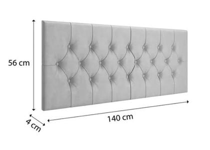 Cabeceira Para Cama Box Casal Capitonê 1,40x56 Bege - Cal Móveis Imagem de Cabeceira Para Cama Box Casal Capitonê 1,40x56 Bege