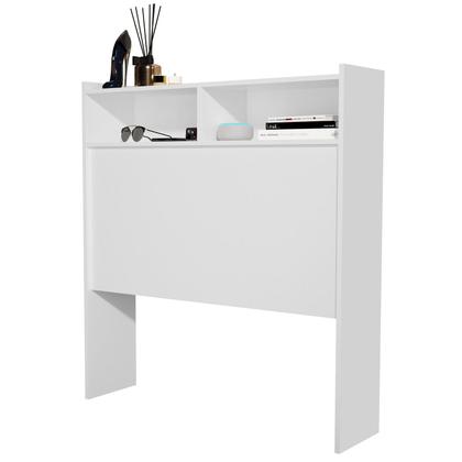 Imagem de Cabeceira Para Cama Box de Solteiro 0,90 Melissa com Nichos e prateleiras Moderna