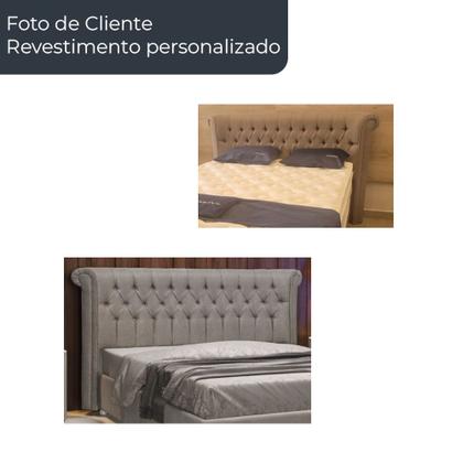 Imagem de Cabeceira para Cama Box King 237cm Sophy Factor Off White - Sallar Home
