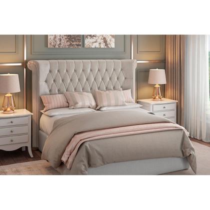 Imagem de Cabeceira para Cama Box King 237cm Sophy Factor Off White - Sallar Home