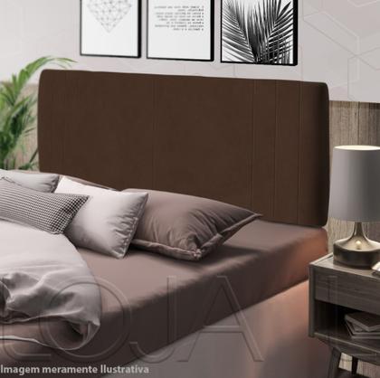 Imagem de Cabeceira Para Cama Casal Box 140 cm Estofada Painel Quarto Julia Várias Cores