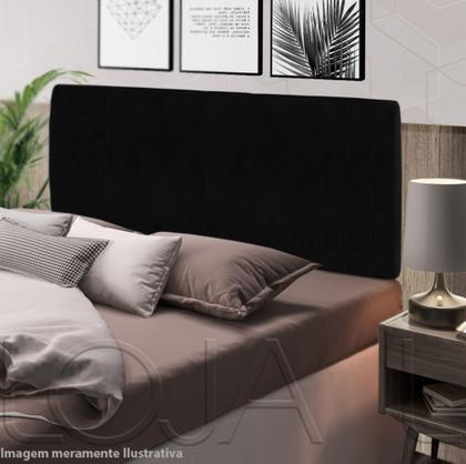 Imagem de Cabeceira Para Cama Casal Box 140 cm Estofada Painel Quarto Julia Várias Cores