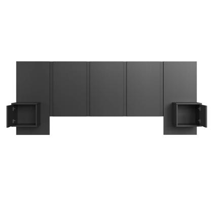 Imagem de Cabeceira para Cama de Casal com Mesas de Cabeceira Zurique PL1160 Art in Móveis