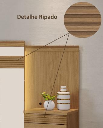 Imagem de Cabeceira para Cama de Casal Extensível Casal / Queen / King com 2 mesa de Cabeceira 100% MDF Granada
