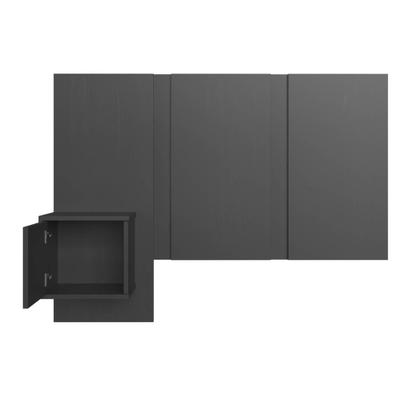 Imagem de Cabeceira para Cama de Solteiro com Mesa de Cabeceira Zurique PL1090 Art in Móveis