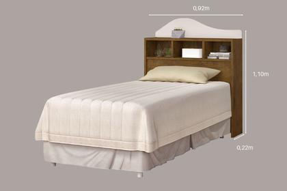 Imagem de Cabeceira Para Cama de Solteiro Irlanda Jequitiba/Offwhite - Rede Móveis
