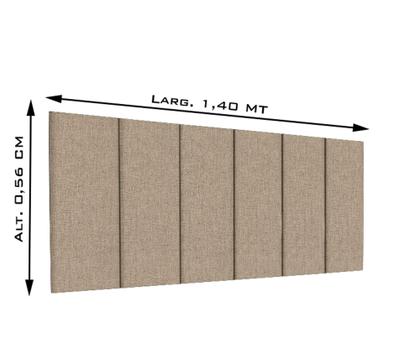 Imagem de Cabeceira para quarto estofada De Casal 1.40 m - Várias Cores