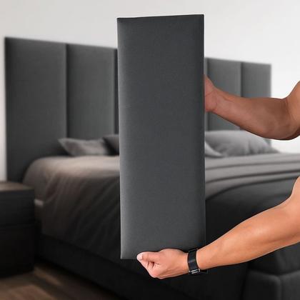 Imagem de Cabeceira Para Quarto Estofada Julia para Cama Box 1,40M