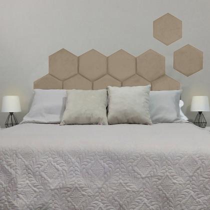 Imagem de Cabeceira Placas Módulos Estofada Suede Unitário RBL