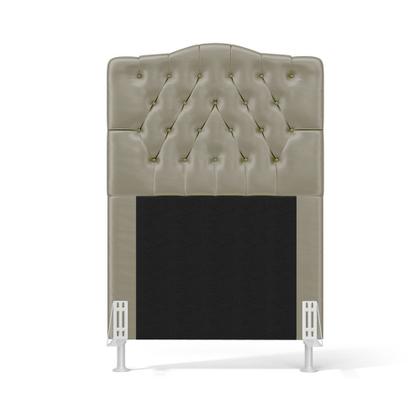 Imagem de Cabeceira Pollux 90 para Cama Box de Solteiro N-029 Veludo Capuccino Aradecor