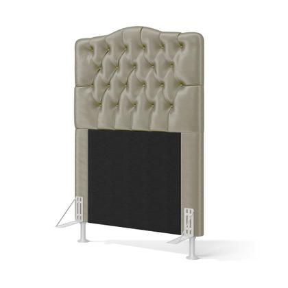 Imagem de Cabeceira Pollux 90 para Cama Box de Solteiro N-029 Veludo Capuccino Aradecor