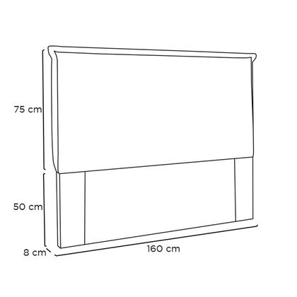 Imagem de Cabeceira Queen 160cm Veludo Veneza Spezzia