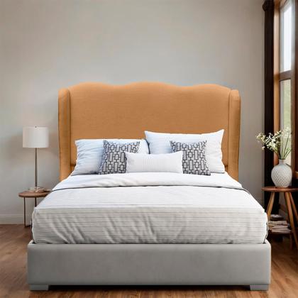 Imagem de Cabeceira Queen 172cm para Cama Estofada Essenza Suede Terracota