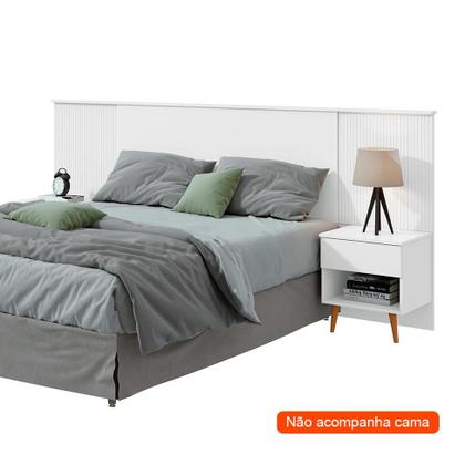 Imagem de Cabeceira Queen com 2 Mesas de Apoio Like 2 GV Branca